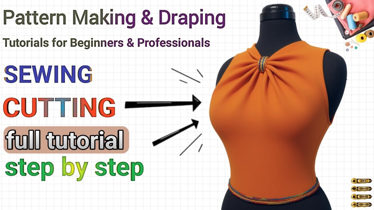 Craft a Perfect Bodice with Collar: Step-by-Step Draft, Sew & Mannequin Show