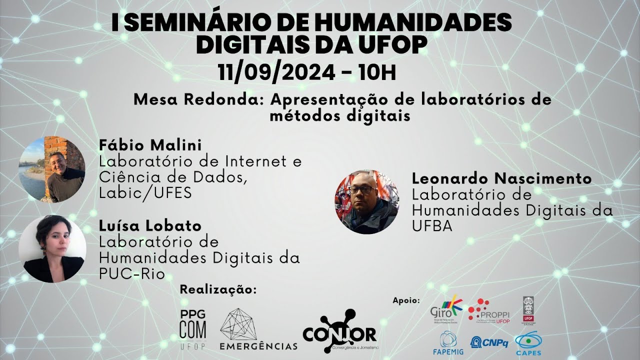 Mesa-redonda: Apresentação de laboratórios de métodos digitais