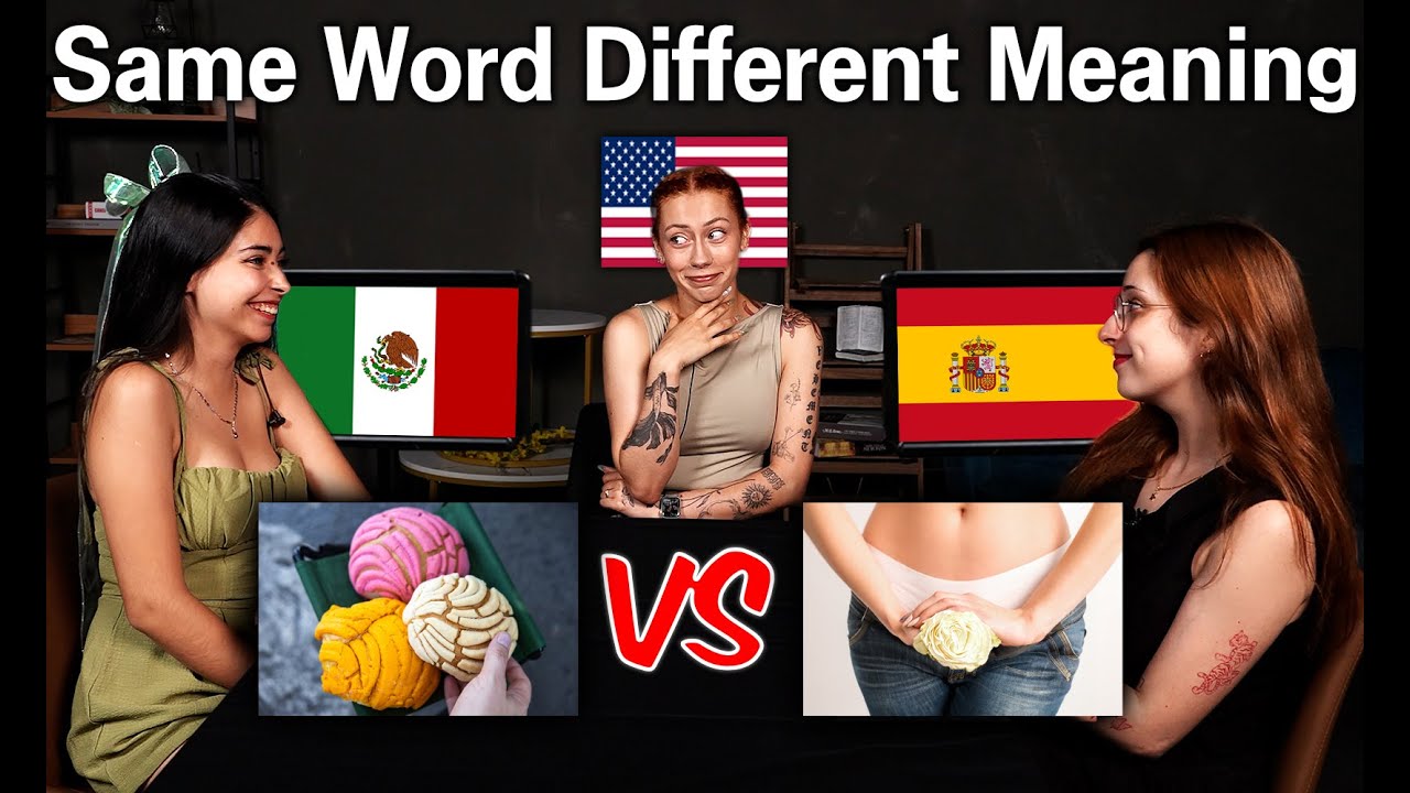 American Was Shocked by Same Word, Different Meaning in Spain & Mexican Spanish!!