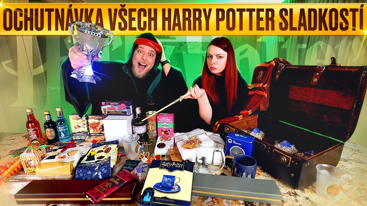 OCHUTNÁVKA VŠECH HARRY POTTER SLADKOSTÍ A JAKÝ CRAZY VĚCI JSME SI PŘIVEZLI Z LONDÝNA