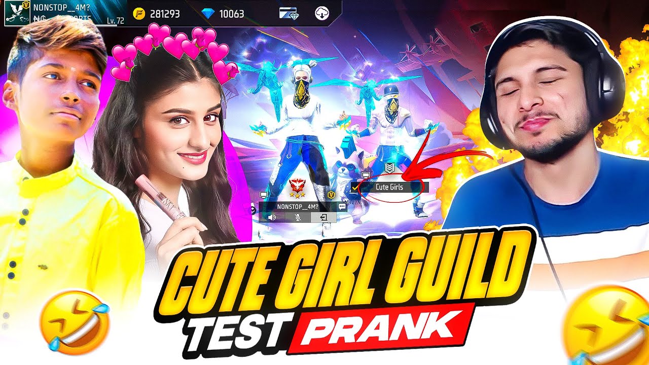 CUTE GIRL GUILD TEST PRANK ON NONSTOP GAMING 🤯😬 PRANK GONE WRONG 🤣😨 @Nonstop Gaming