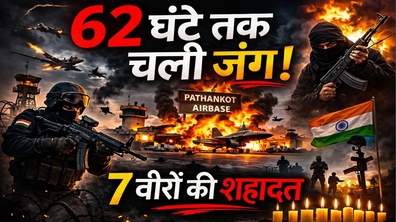 Pathankot Airbase Attack 2016 Full Story 😮 | 62 घंटे की जंग और 7 वीरों की शहादत | Hindi in story 🇮🇳