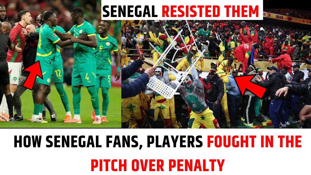 Senegal vs Morocco | Controversy erupts in the final minutes Senegal Fans Protest Over Penalty