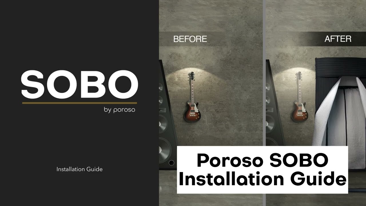 POROSO SOBO Installation Guide & Assembly Instructions