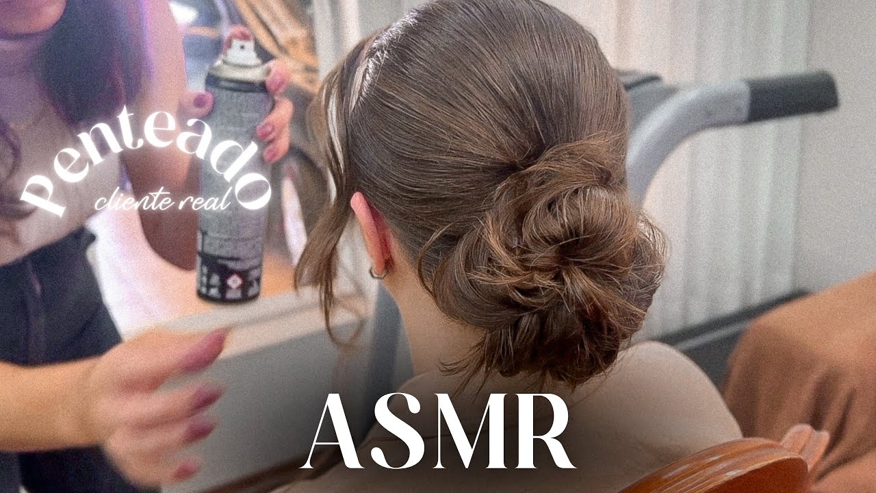 ASMR FAZENDO PENTEADO EM CLIENTE