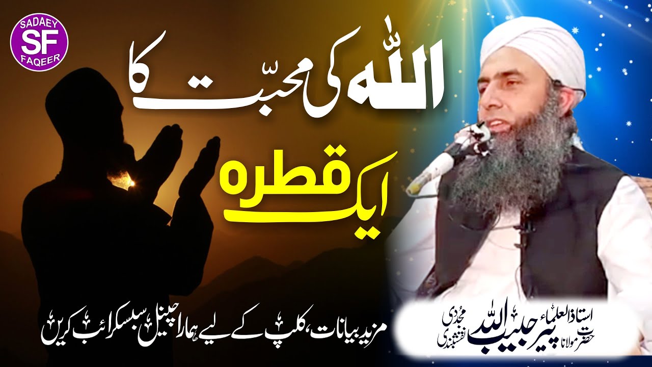 Allah Ki Mohabbat ka Qatra || اللہ کی محبت کا ایک قطرہ || Mulana Peer Habibullah Naqshbandi Db
