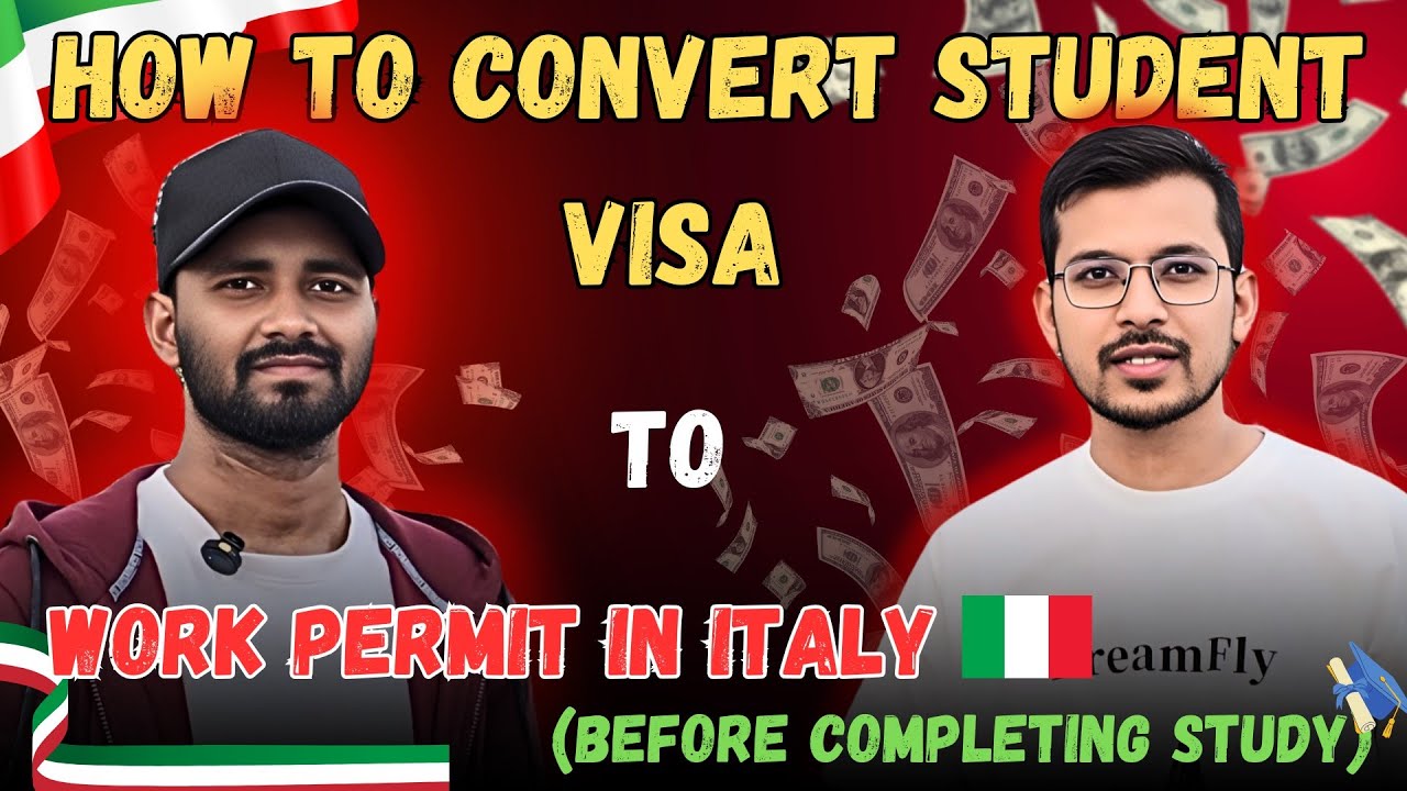 How To Convert Student Visa To Work Permit In Italy ( Before Completing Study) | Full video|Dreamfly