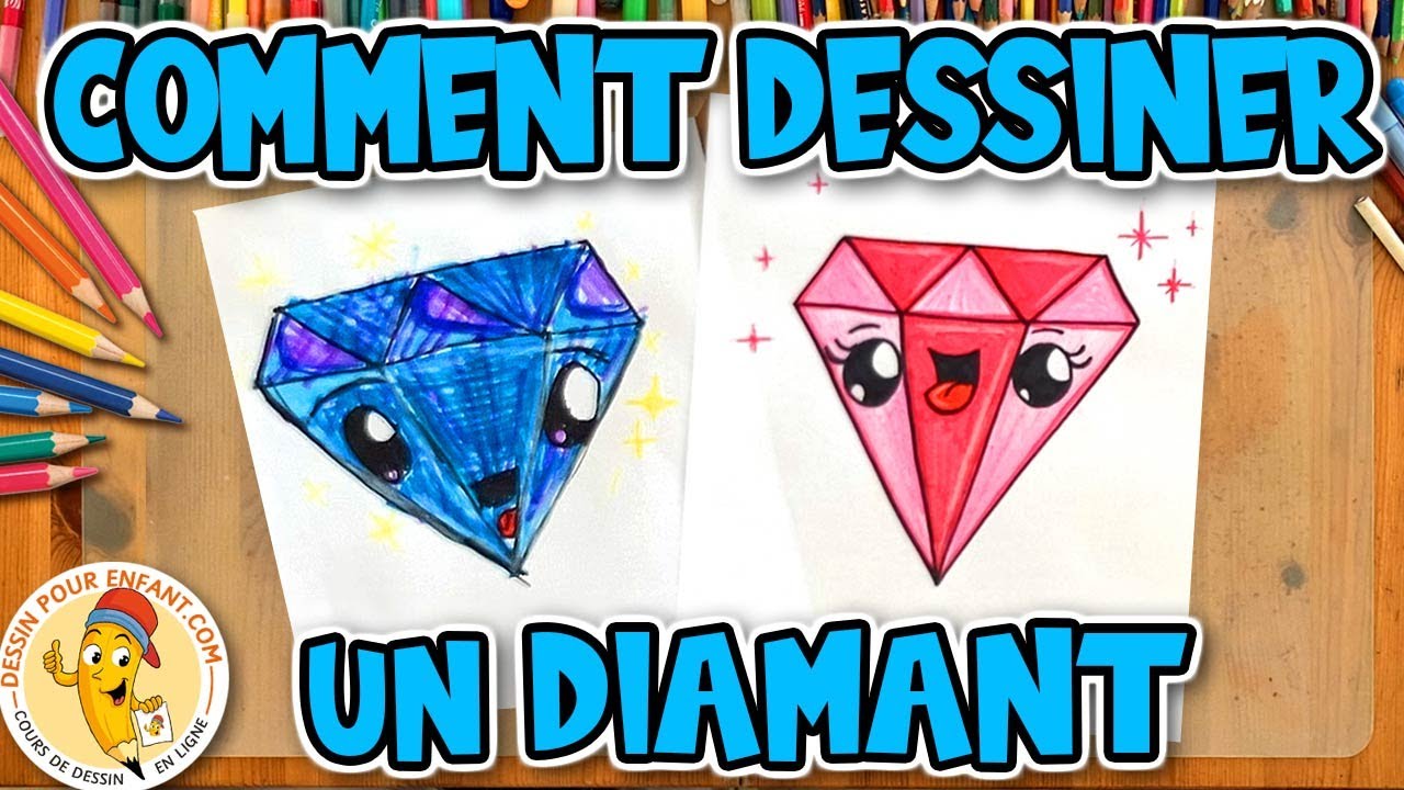 Comment dessiner un DIAMANT tr&egrave;s facile
