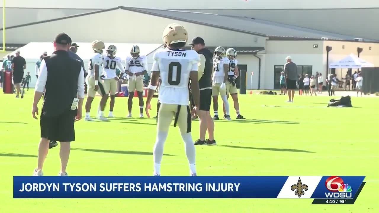 New Orleans Saints rookie Jordyn Tyson suffers hamstring injury