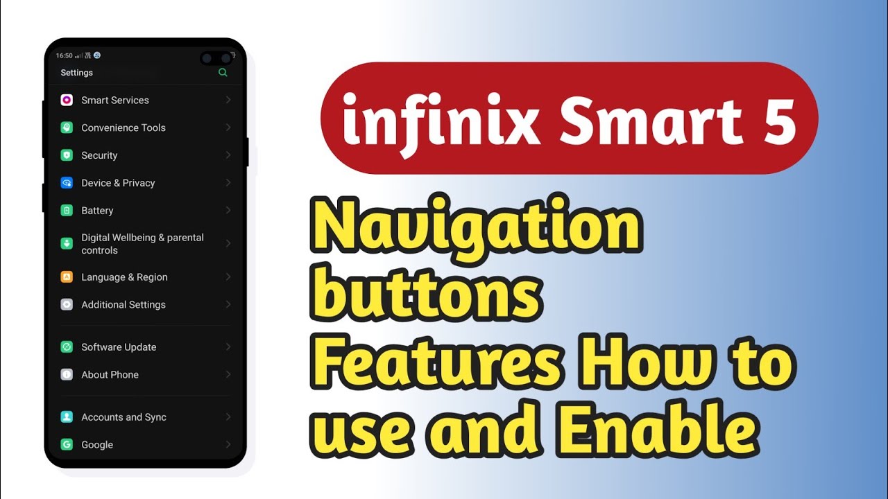 infinix Smart 5 , Navigation buttons Hidden features How to use