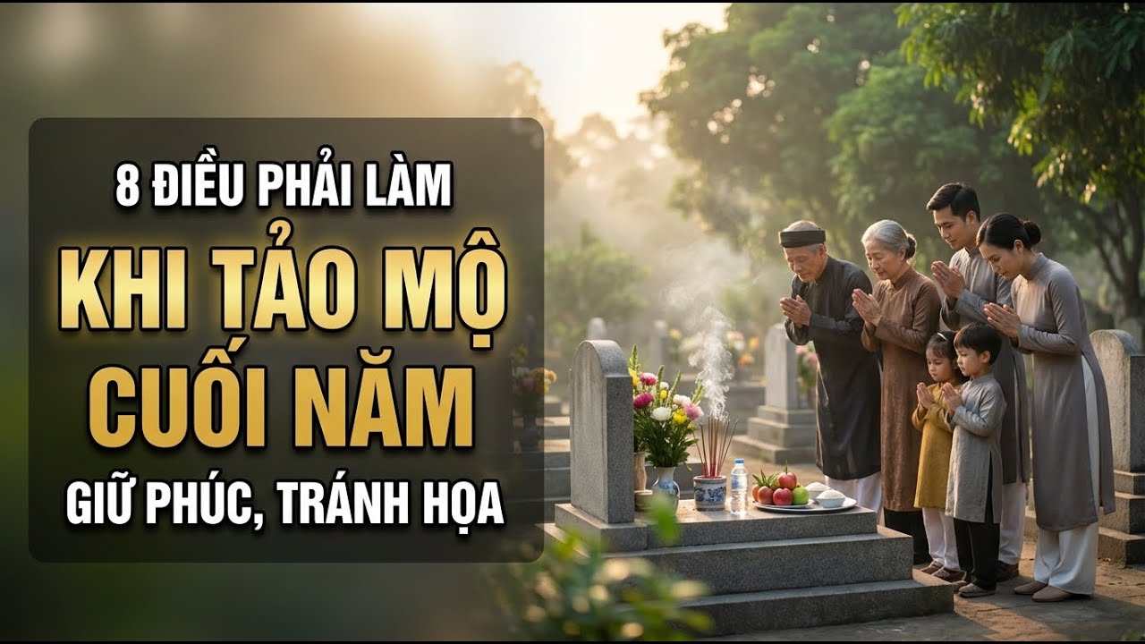 CỔ NHÂN DẠY: 8 ĐIỀU PHẢI LÀM KHI TẢO MỘ CUỐI NĂM (TRÁNH HỌA, GIỮ PHÚC CHO CẢ NHÀ)