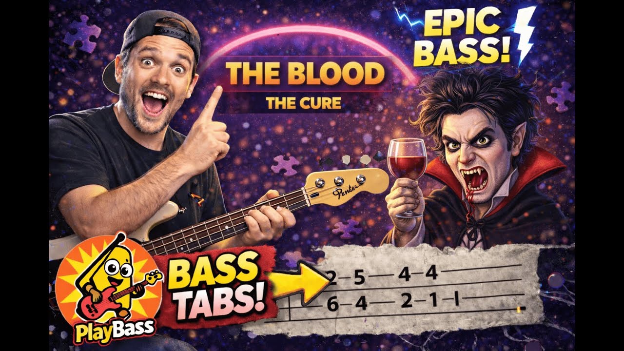 The Blood - The Cure (Bass Cover + Tabs)
