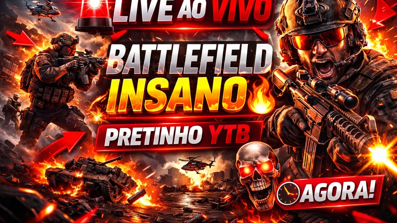 💣 🔴 LIVE AO VIVO BATTLEFIELD | DOMINGÃO INSANO 💣 RUMO AOS 1K
