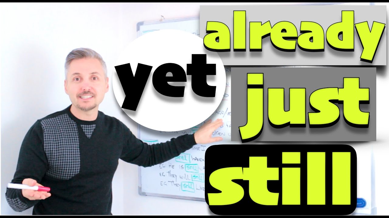 Lesson on ADVERBS of time: yet, already, just and still (Using Present Perfect but not only)