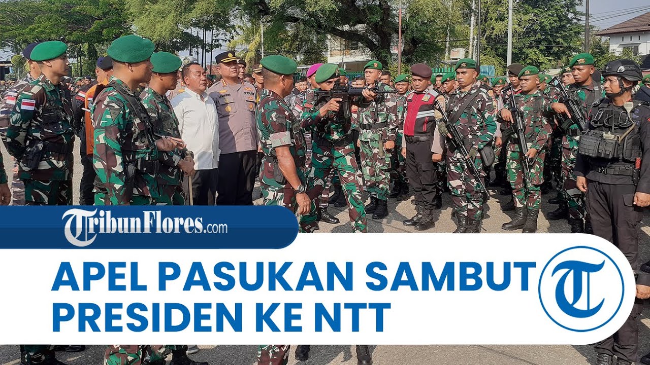 Korem 161/Wira Sakti Gelar Apel Pasukan VVIP Sambut Kunjungan Presiden Prabowo Subianto ke NTT