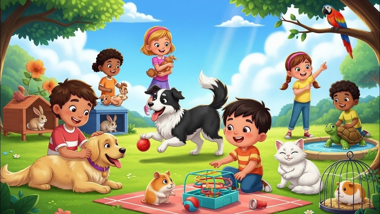 Jugando con Mis Animalitos 🐶🐱 Canción Infantil Divertida