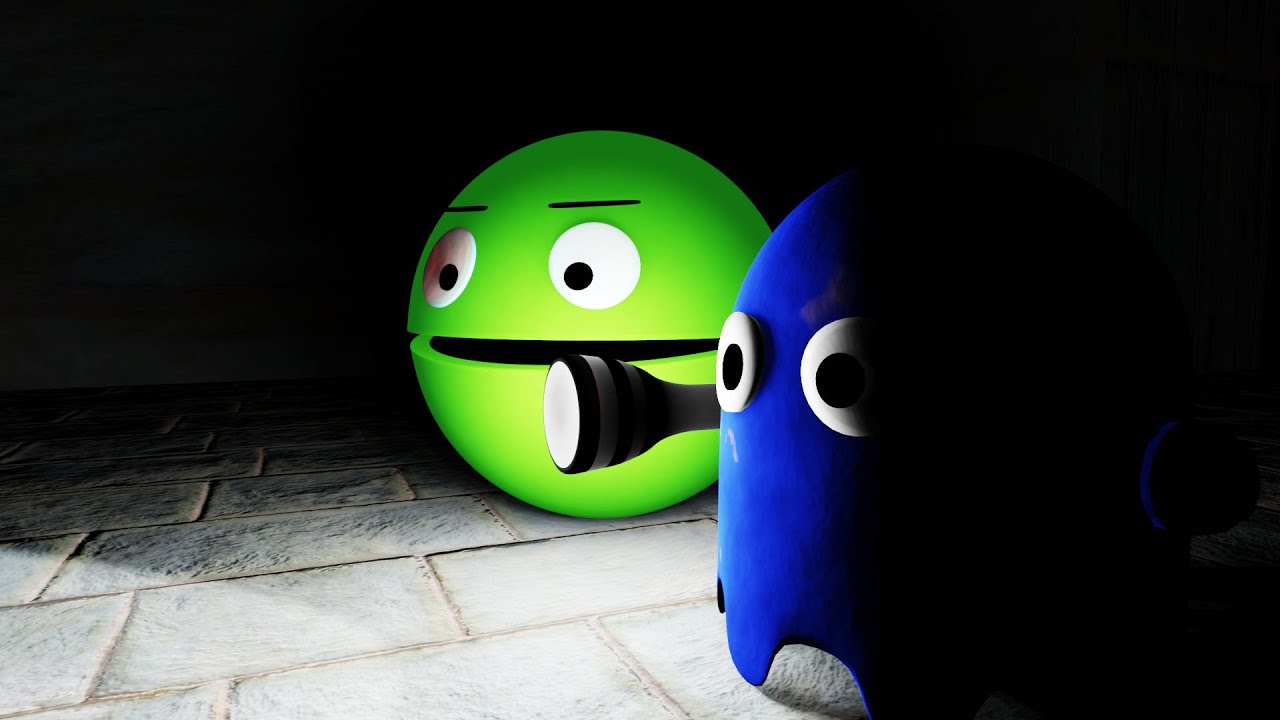 Pacman Adventures Compilation #1 PACMAN VS MONSTERS, GHOSTS,MATH, Crazy Maze // Horror