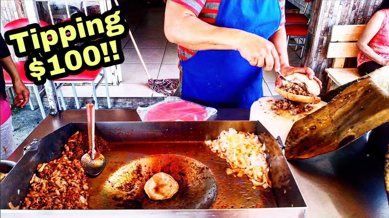 These TACOS Made Me CRY! - The BEST Mexican Street TACOS I've EVER Had - Tipping $100 Dollars MEXICO
