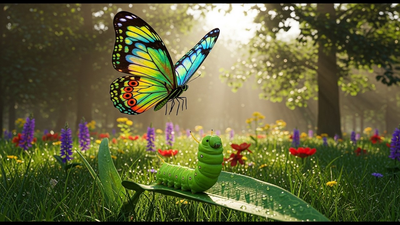 Tiny Caterpillar Crawl | Cute Animal Kids Song | Toddler Sing Along