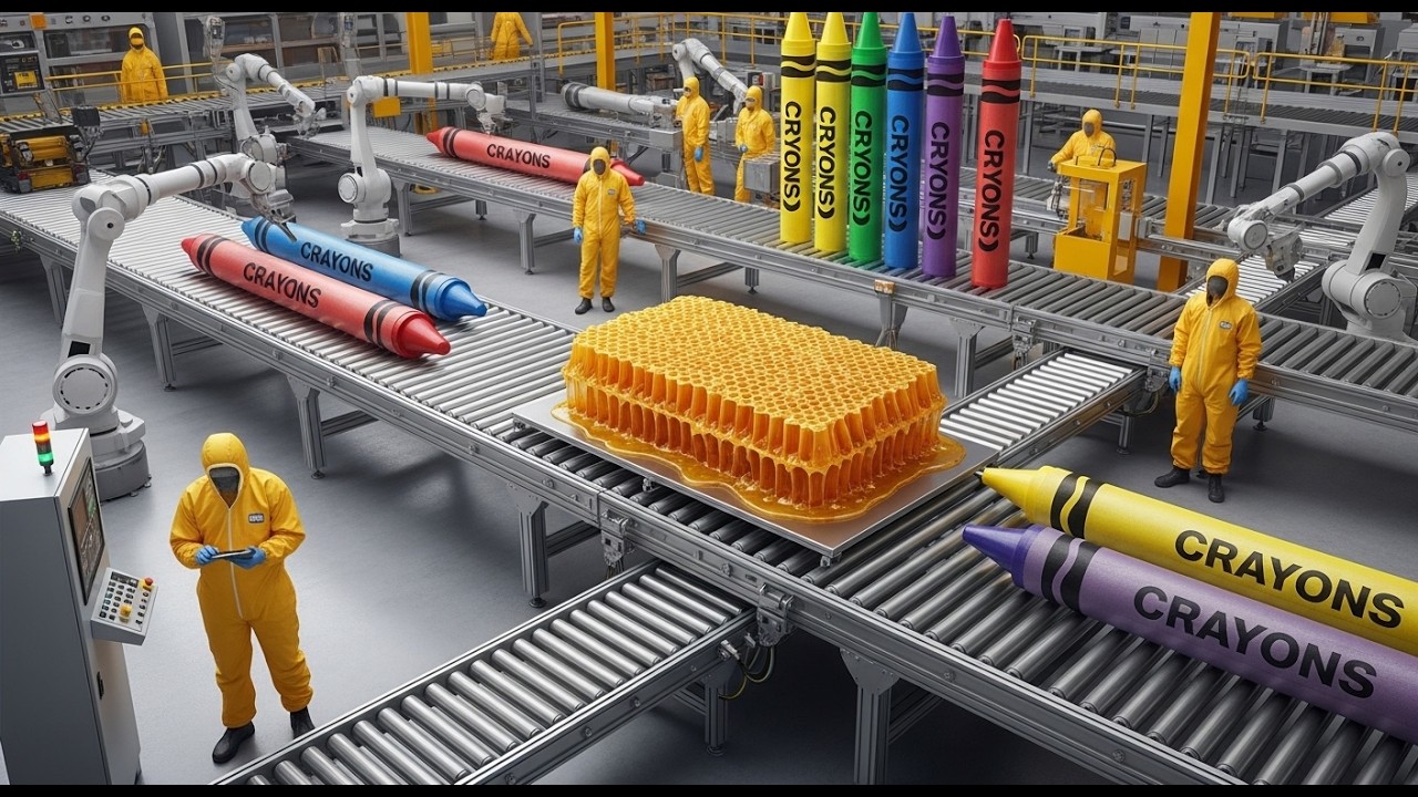Crayola Crayons Factory 🏭 | How Millions of Crayola Crayons Are Made | Full Manufacturing Process