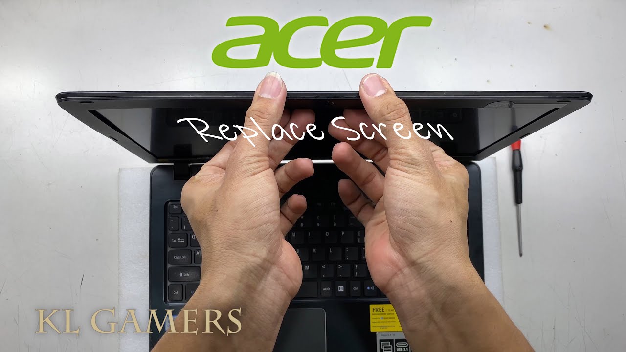 acer aspire F15 F5-573G-74X3 Notebook Change Replace LCD Screen