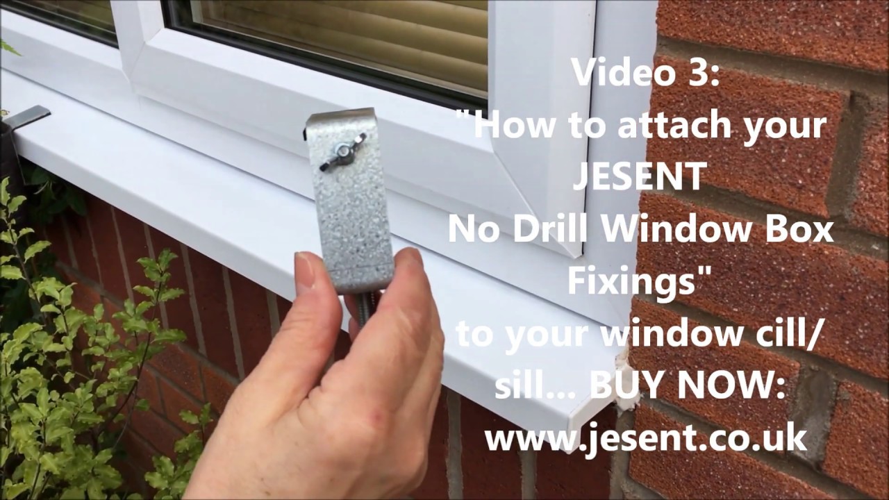 Window Box NO Drill NO Screws NO Holes! Vid 3 How to attach to your window cill/sill.JESENT Products