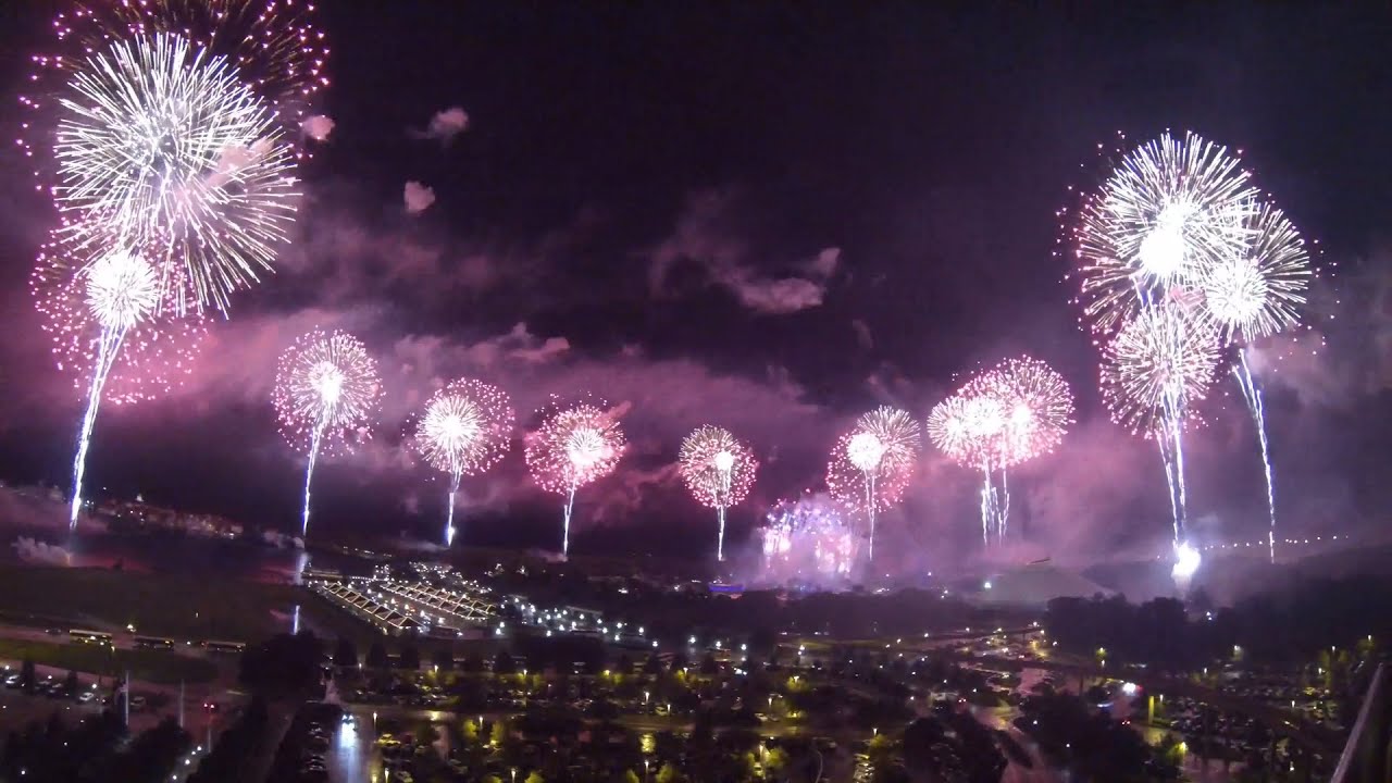 FULL 2015 Magic Kingdom 4th of July 360 Degree Fireworks show at Disney World