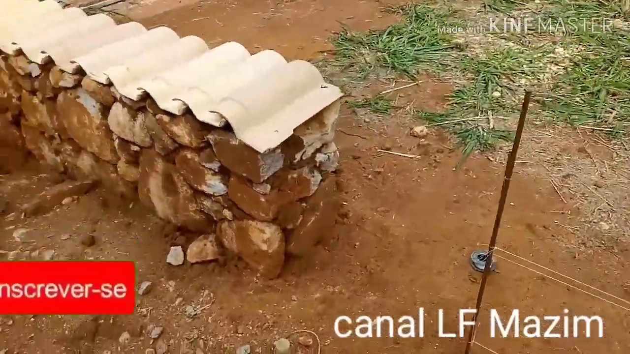 Como fazer um muro de pedra bruta bem facil e barato