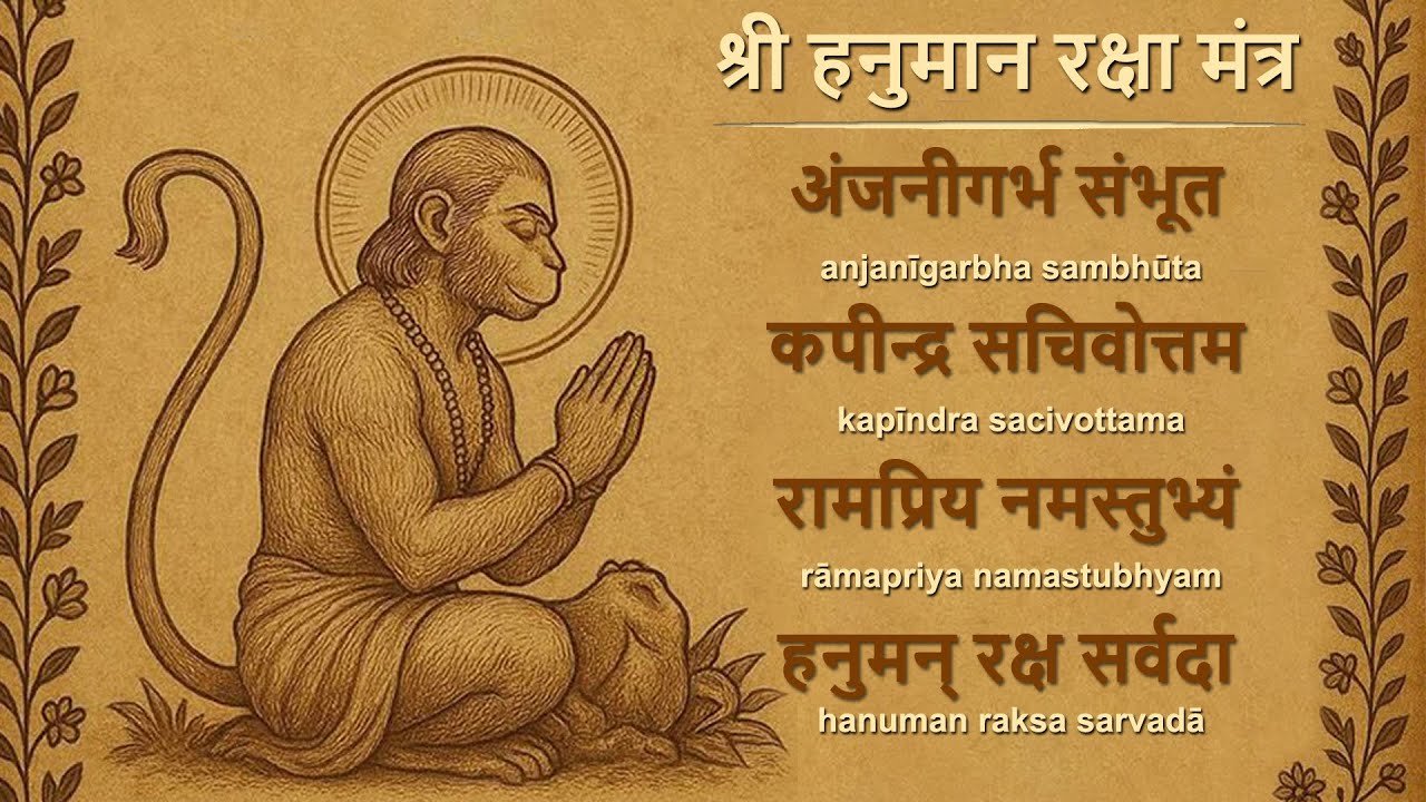 when He is your PROTECTOR no adverse thing will affect you | Sri Hanuman Raksha Mantra | Jai Sri Ram