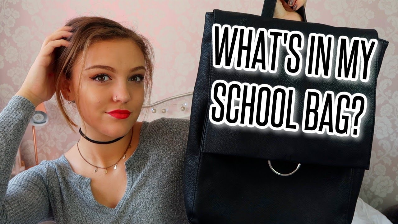 WHAT'S IN MY SCHOOL BAG 2017? (My last ever one!) | BeautySpectrum