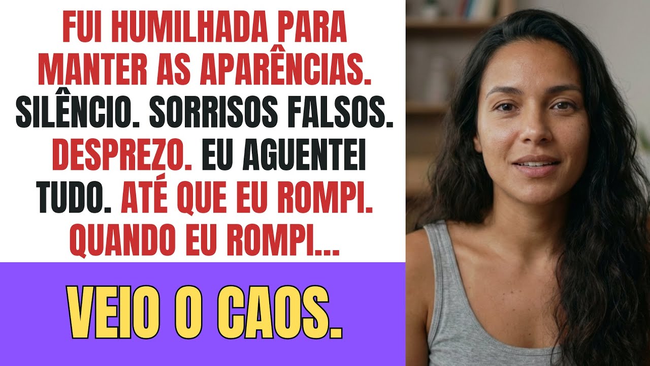 Fui humilhada para manter as aparências  Quando rompi… Veio o caos