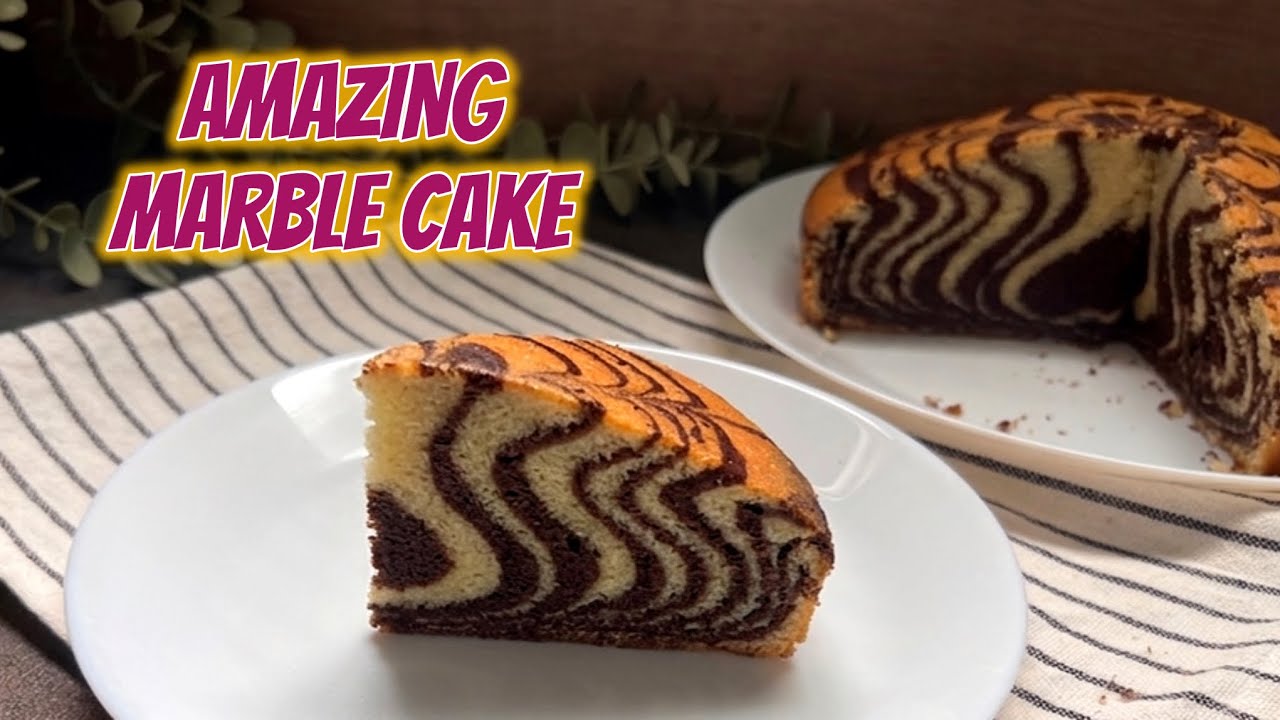 Best MARBLE CAKE ever! Moist & swirled | perfect for tea time! 