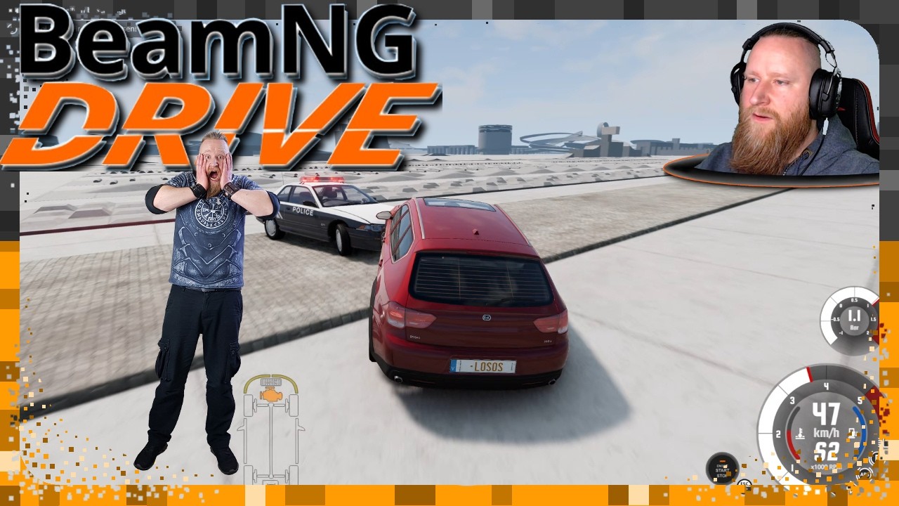 🚗 BeamNG DRIVE 🚗 ╠ Let´s play ╣ # 298 ╠ Spinnerei hoch 3 und Flucht von der Polizei