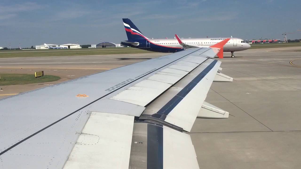 Aeroflot Airbus A320 takeoff from Moscow Sheremetyevo=))