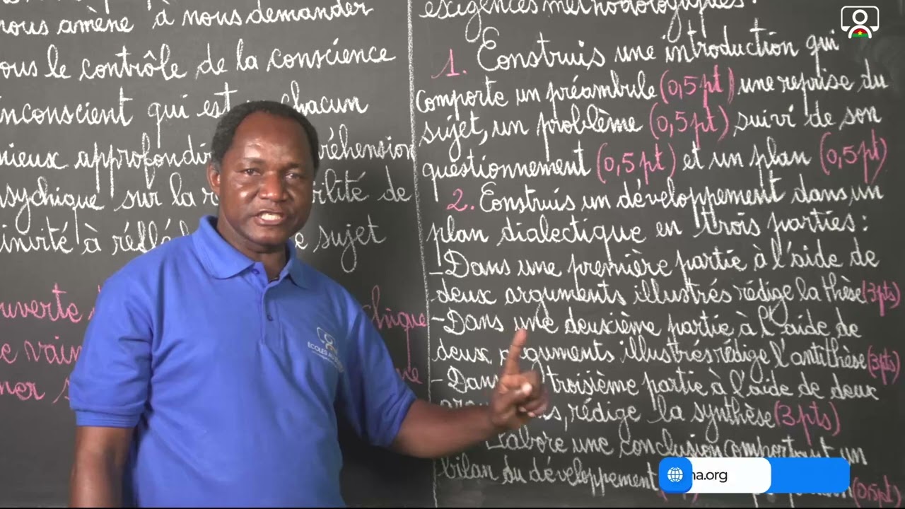 Exercice Philo TleD Chapitre01 Seq01  LE PSYCHISME HUMAIN  Conscience et l'inconscient