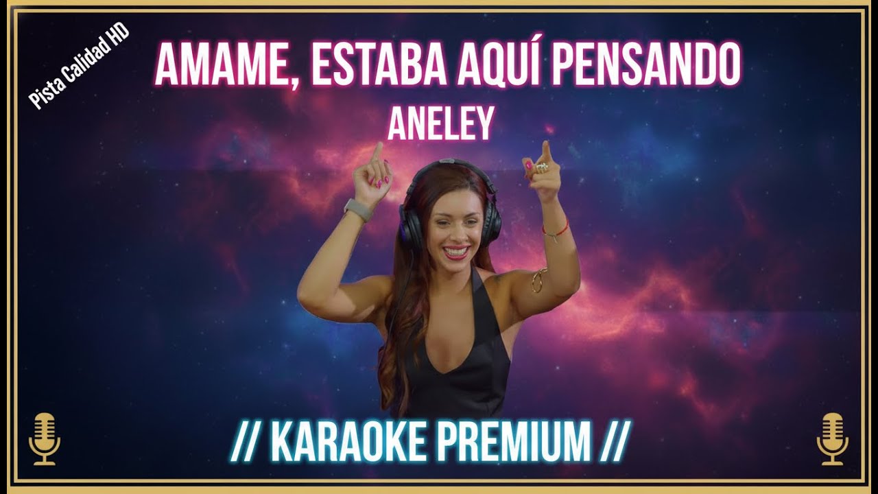 Karaoke Mix ANELEY En Un Poco de Ruido - Amame / Estaba Aqui Pensando (HD)