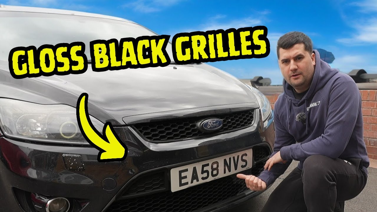 DIY GLOSS BLACK GRILLES ON MY MK2 FOCUS ST225