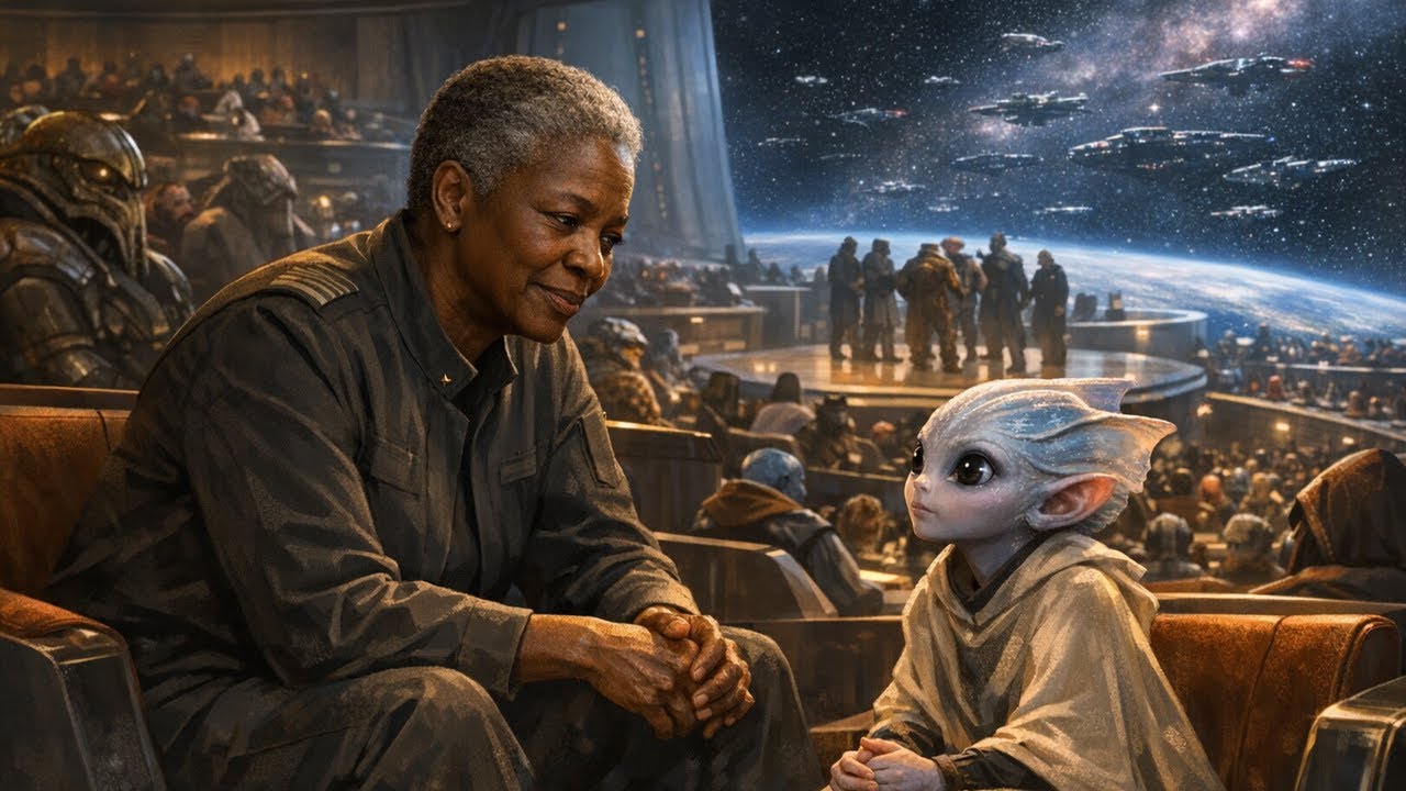 O Rei do Concuil da Galáxia reivindicou o medo da humanidade Batal   a mulher humana geral respondeu