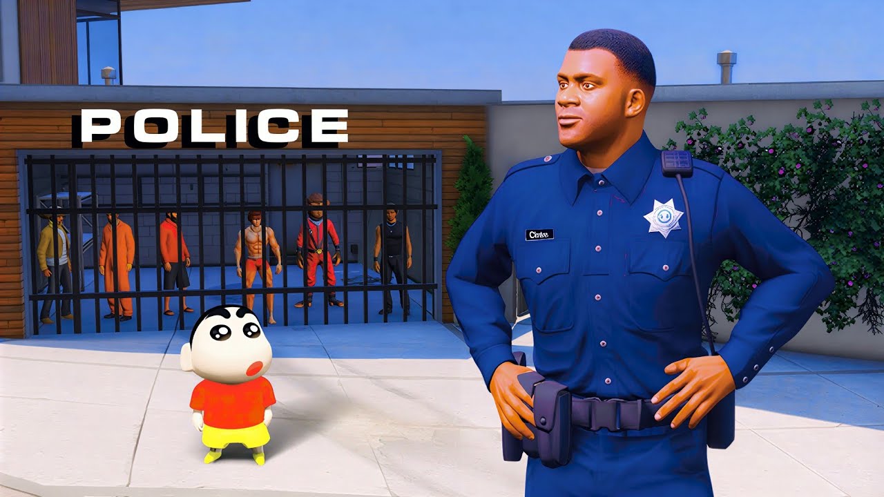 Sinchan was Arrested ? 😱 POLICE ने Sinchan को Jail में बंद कर दिया 😭 -INDIAN THEFT AUTO SIMULATOR 