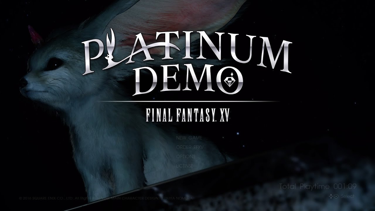 Final Fantasy 15 - Platinum Demo Footage (PS4)