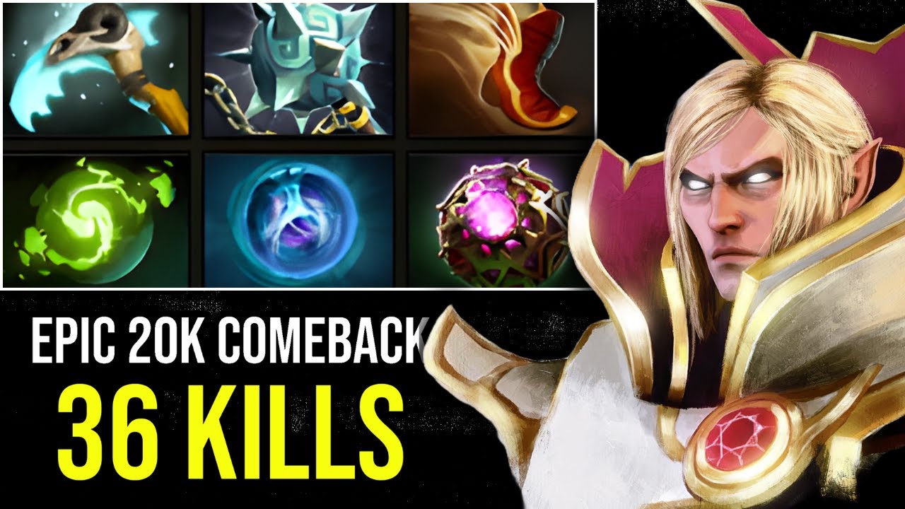 36 Kills Exort Facet Invoker! Epic 20K Net Worth Comeback in an Intense Game vs Mid Zeus | Dota 2.