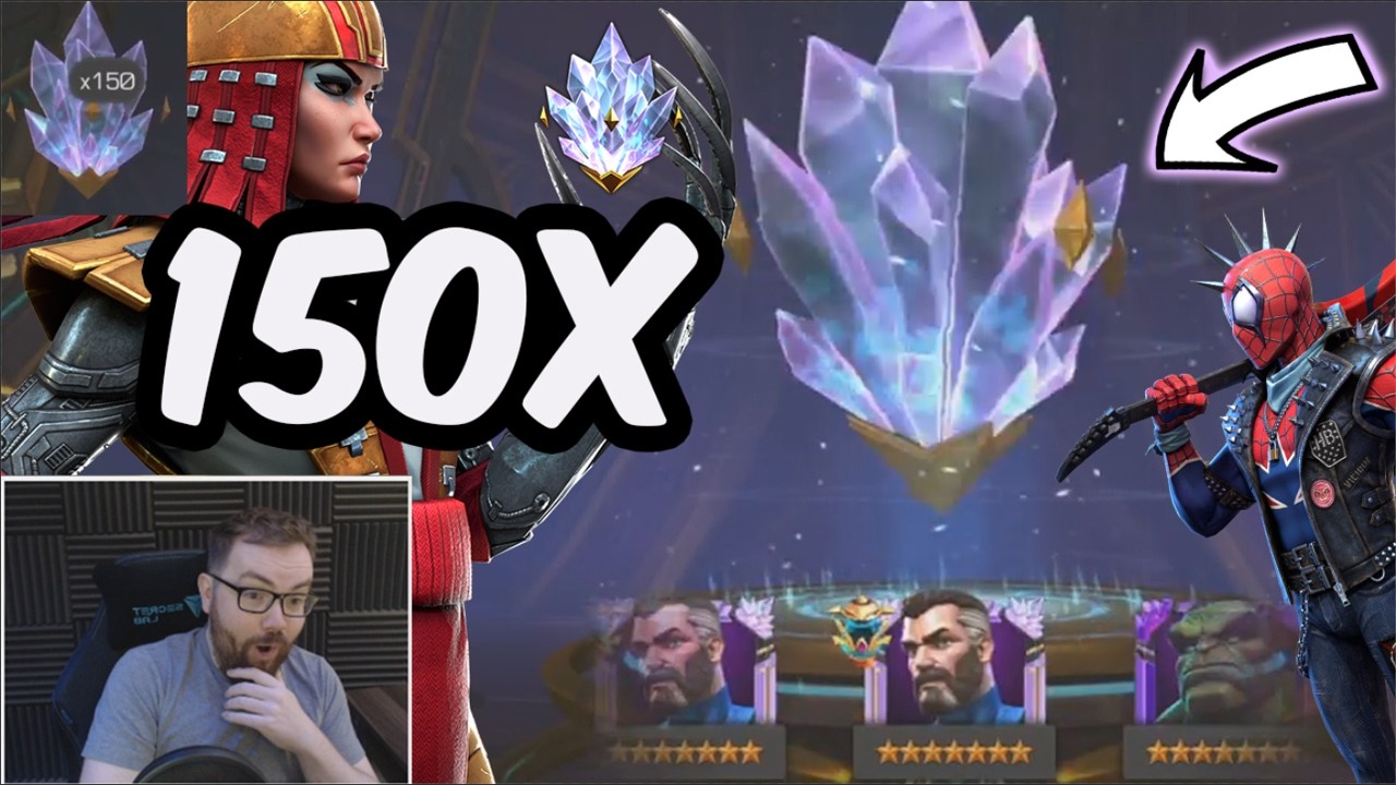 150x 7 Star Ascended Empowered Crystal Opening - 10 NEW F2P GOD TIERS? - Marvel Contest of Champions