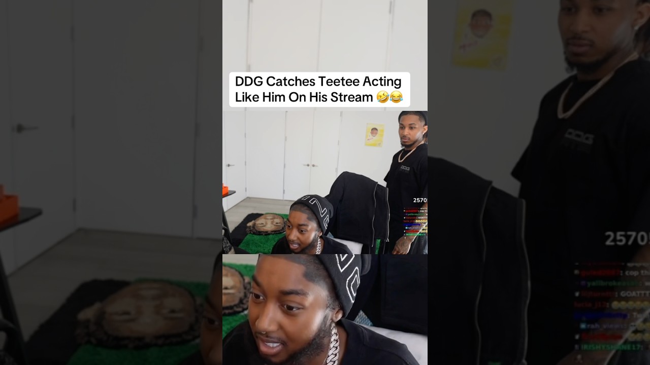 DDG Catches Teetee Acting Like Him On His Stream 🤣😂 #olebrandselect #pontiacmadeteetee #ddg