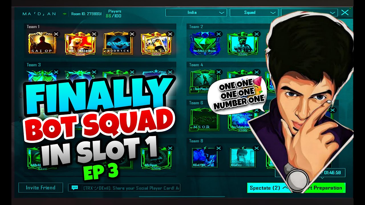 Finally BoTSquad in slot - 1 | episode - 3 #bgmi  #bgmilive  #madanop  #madan  #bts