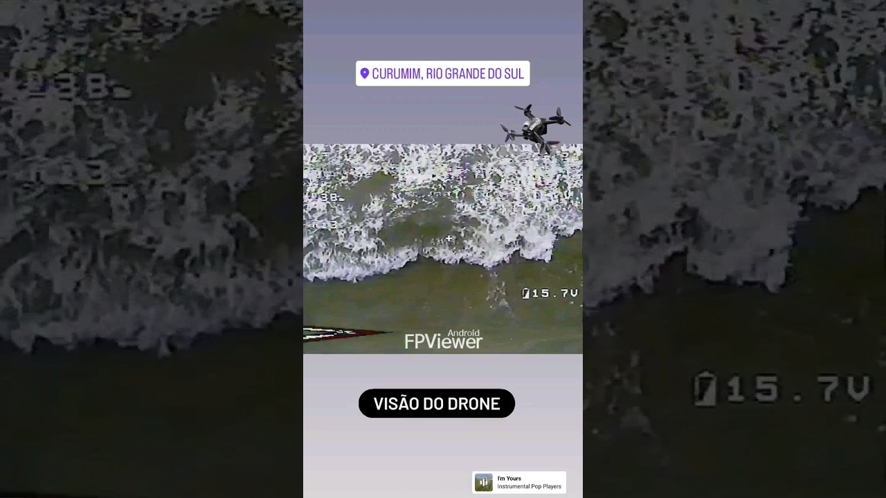 visão do drone no lançamento 