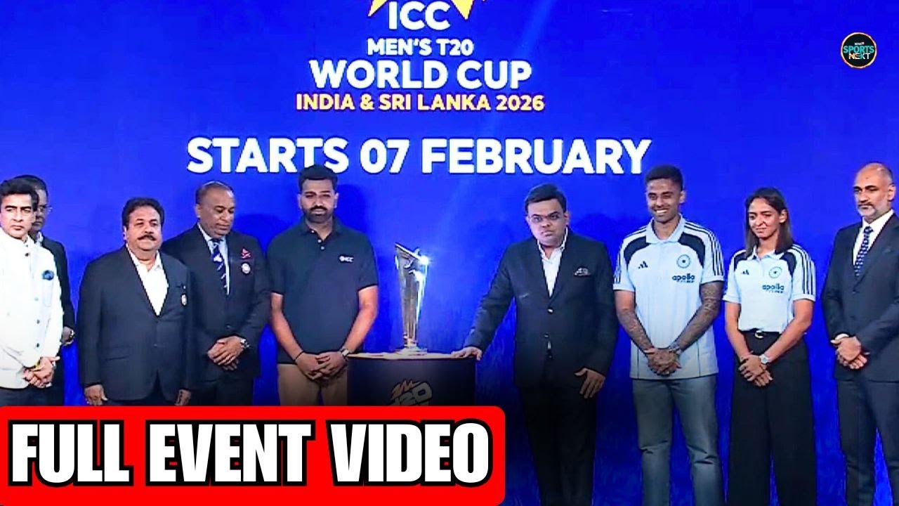 ICC T20 World Cup 2026 Schedule, fixtures Announcement | Jay Shah | Rohit Sharma | SportsNext
