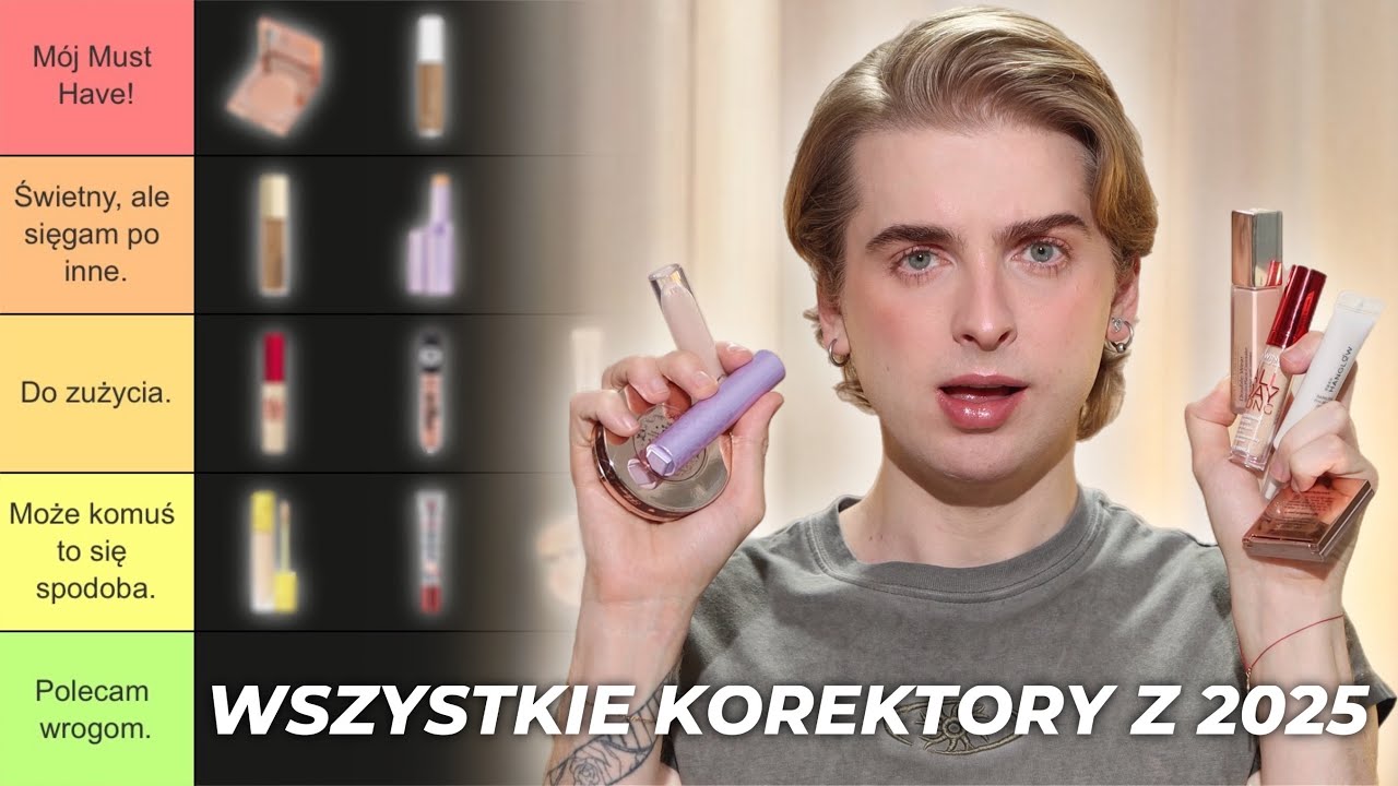 Najlepsze i najgorsze korektory 2025? Zrobiłem TIERLISTĘ 10 korektorów, które przetestowałem w 2025!