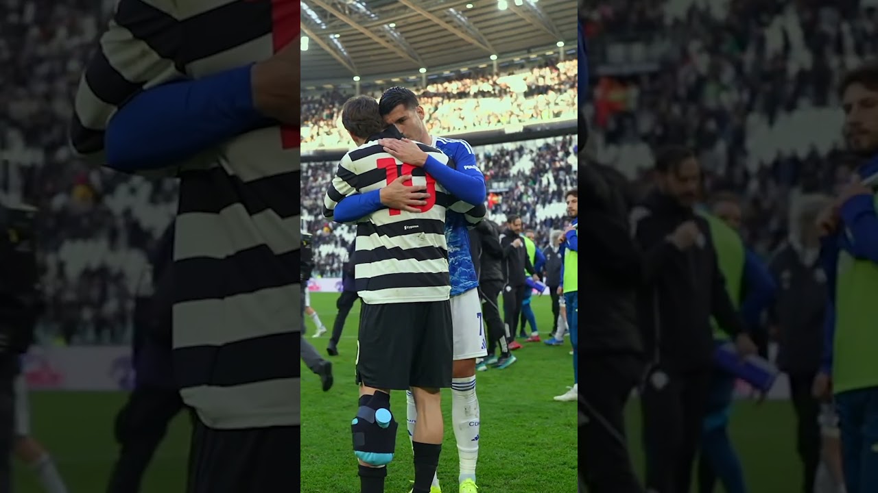 Kenan Yildiz and Alvaro Morata 🫂❤️ #juventus #shorts #football