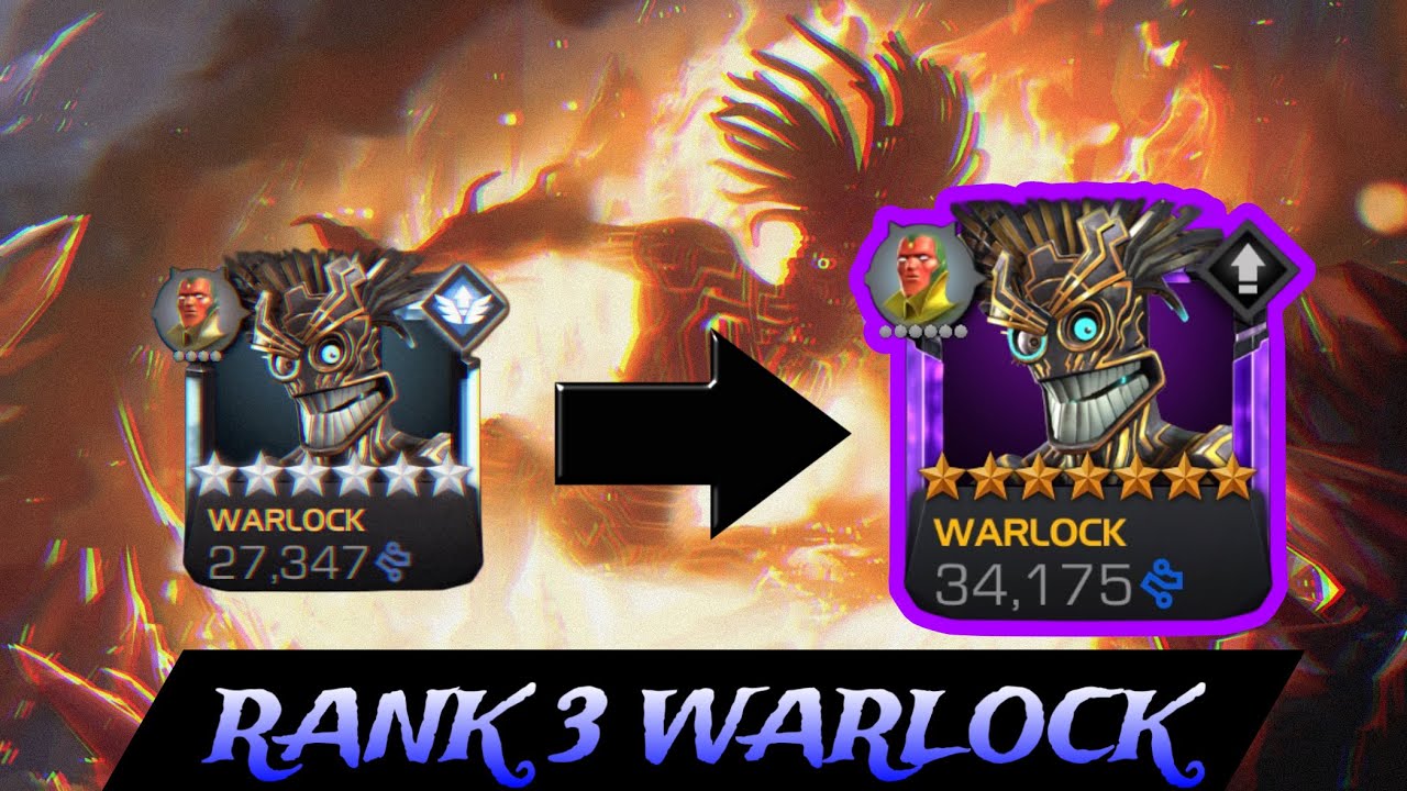 THE RETURN OF WARLOCK: My First 6 Star Rank 5 Is Now 7 Star Rank 3! | Mcoc