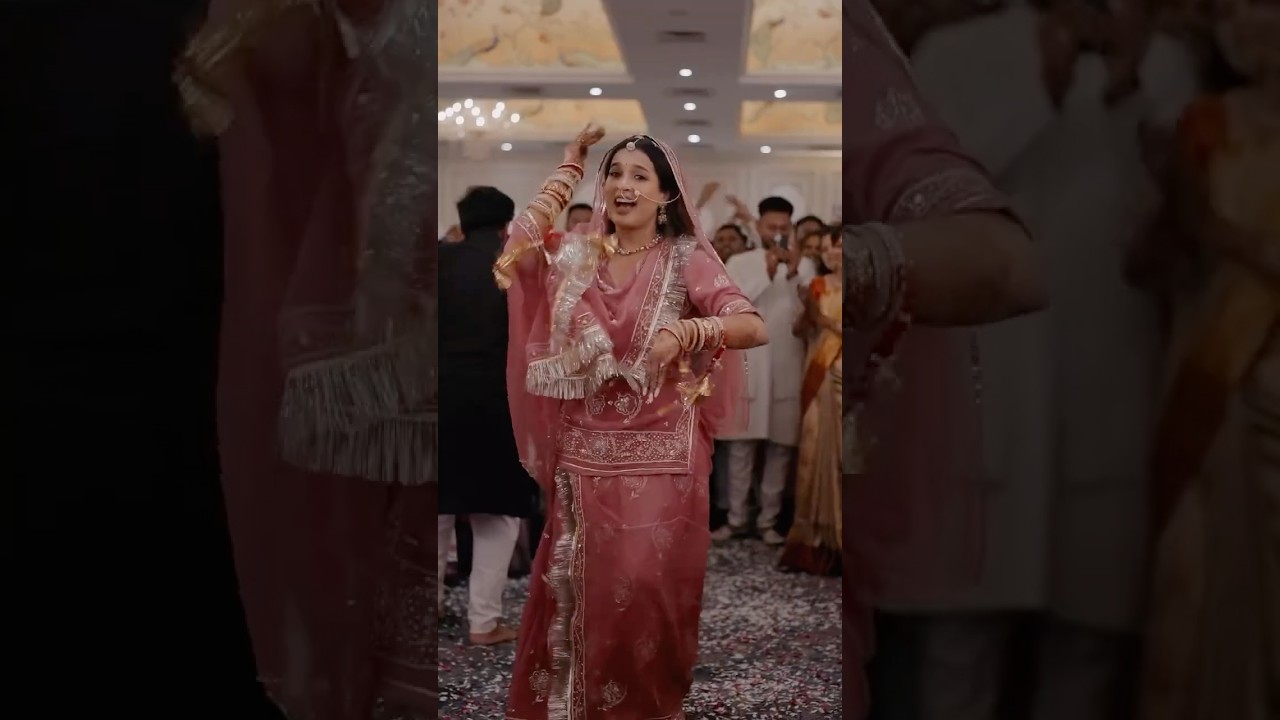 Marathi Mulgi and Marwari Groom | Bride Surprise Dance Performance | Mame Khan | Chaudhary Song